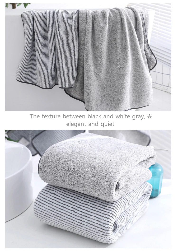 1PCS Thickened Bath Towels for The Body Microfiber Towel