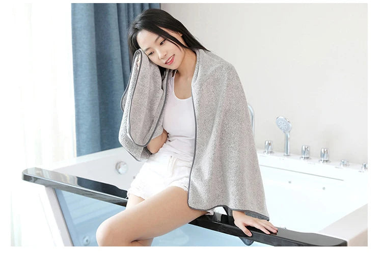 1PCS Thickened Bath Towels for The Body Microfiber Towel