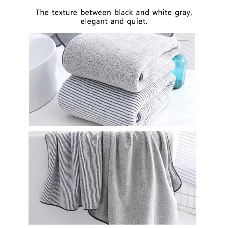 1PCS Thickened Bath Towels for The Body Microfiber Towel